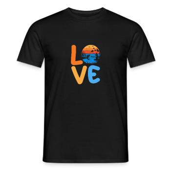 Angler Fishing - Men's T-Shirt - black - Front - AI Model Male 178 light (178cm)