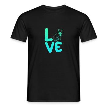 Border Collie - T-shirt homme - noir - Devant - AI Model Male 178 light (178cm)