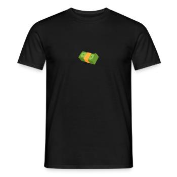 Cadeau de paquet d'argent comptant - T-shirt homme - noir - Devant - AI Model Male 178 light (178cm)