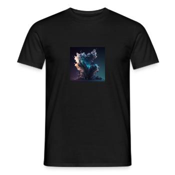 Abstract Skull No. 10 - Men's T-Shirt - black - Front - AI Model Male 178 light (178cm)