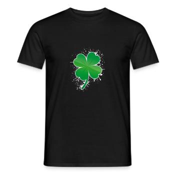 Trèfle idée cadeau - T-shirt homme - noir - Devant - AI Model Male 178 light (178cm)