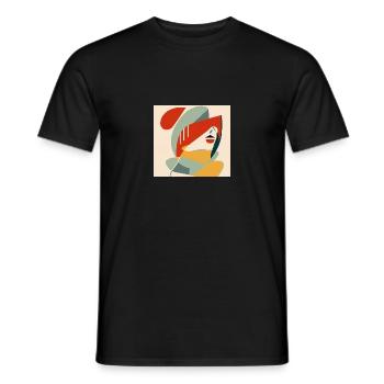 Színek és formák - Men's T-Shirt - black - Front - AI Model Male 178 light (178cm)