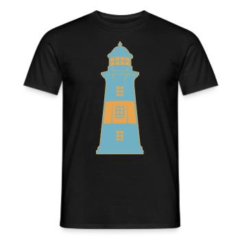 Leuchtturm maritim Küste - Männer T-Shirt - Schwarz - Vorne - AI Model Male 178 light (178cm)