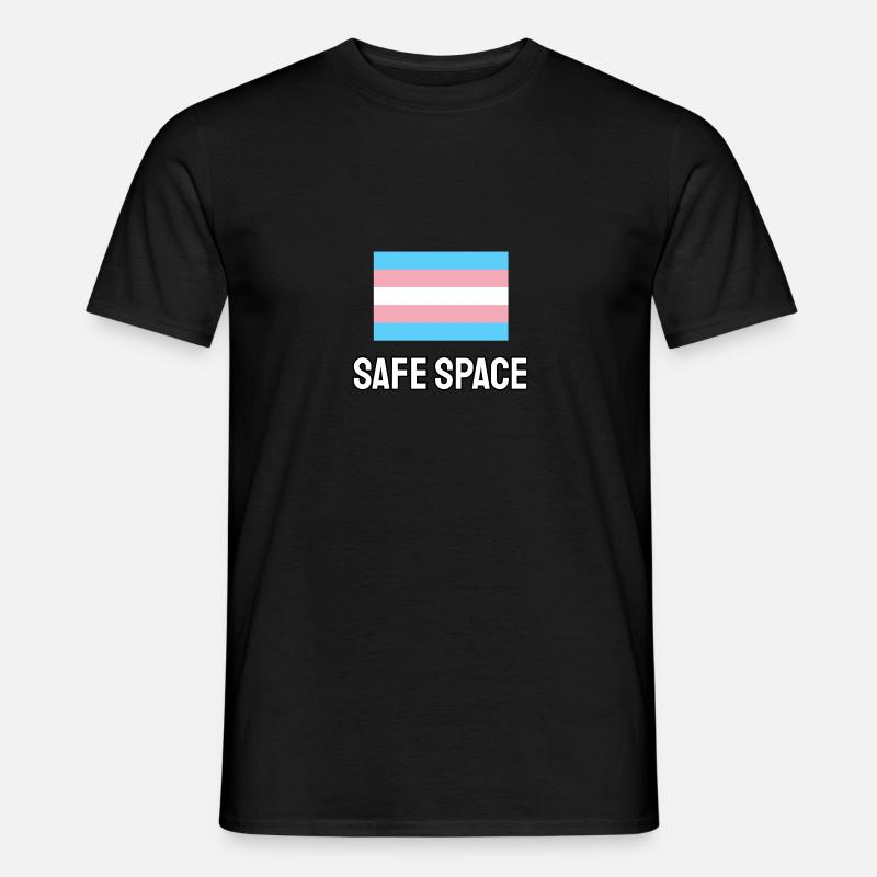 TRANS Safe Space - Transgender Pride - Männer T-Shirt - undefined