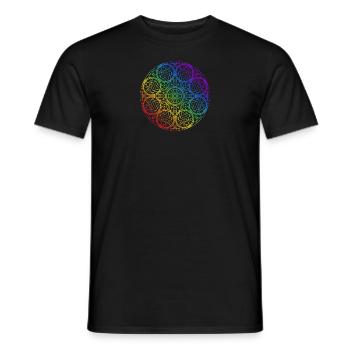 Mandala round chakra - Männer T-Shirt - Schwarz - Vorne - AI Model Male 178 light (178cm)