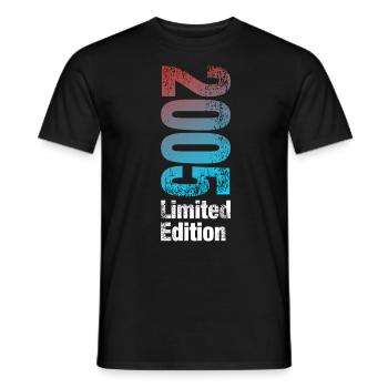 2005 - Volljährig - 18. Geburtstag - Männer T-Shirt - Schwarz - Vorne - AI Model Male 178 light (178cm)