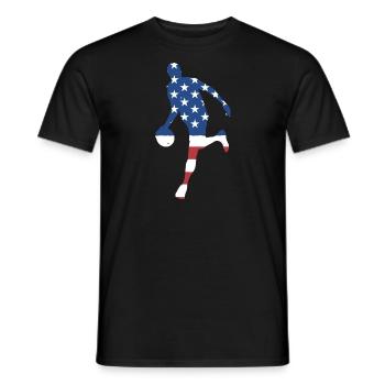 Sport Us Flag Basketball - Men's T-Shirt - black - Front - AI Model Male 178 light (178cm)