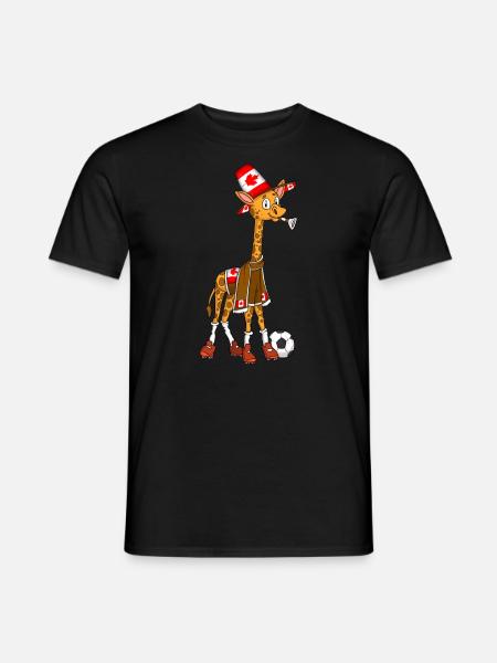 Girafe Fan Canada - T-shirt homme - noir