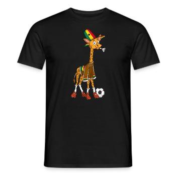 Girafe Fan Ghana - T-shirt homme - noir - Devant - AI Model Male 178 light (178cm)