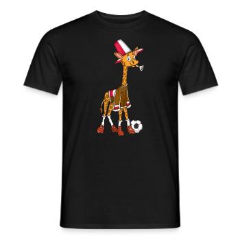 Giraffe Fan Poland - Men's T-Shirt - black - Front - AI Model Male 178 light (178cm)