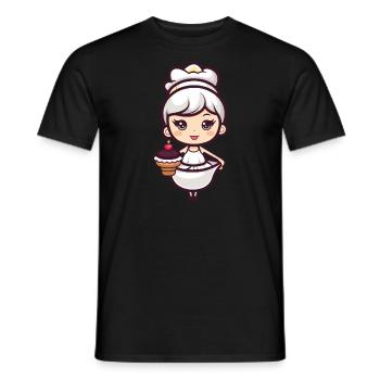 Pâtisserie Fée Fée Pâtisserie Gâteau - T-shirt homme - noir - Devant - AI Model Male 178 light (178cm)