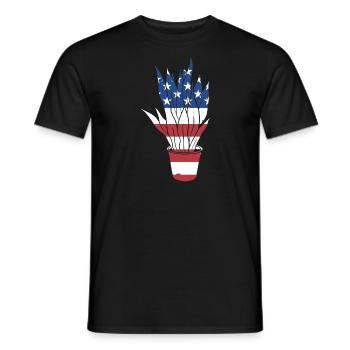 Jardinier Us Drapeau Jardinage - T-shirt homme - noir - Devant - AI Model Male 178 light (178cm)