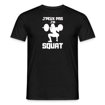 Ich kann nicht in die Hocke gehen - Männer T-Shirt - Schwarz - Vorne - AI Model Male 178 light (178cm)