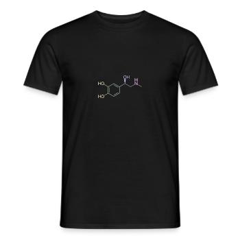 Adrenalin Molekül - pastellfarben - Männer T-Shirt - Schwarz - Vorne - AI Model Male 178 light (178cm)