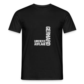 Gerhard - T-shirt homme - noir - Devant - AI Model Male 178 light (178cm)