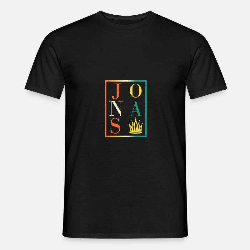 Jonas - Männer T-Shirt - Schwarz