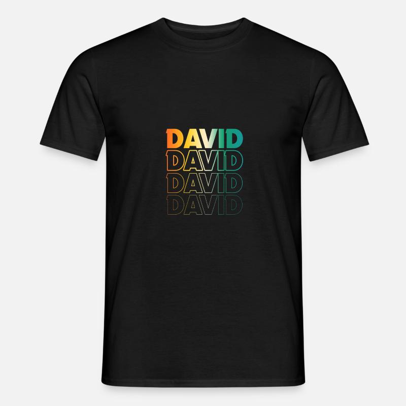 David - Männer T-Shirt - Schwarz