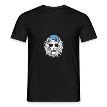 Leo Jakob - Men's T-Shirt - black - Front - AI Model Male 178 light (178cm)