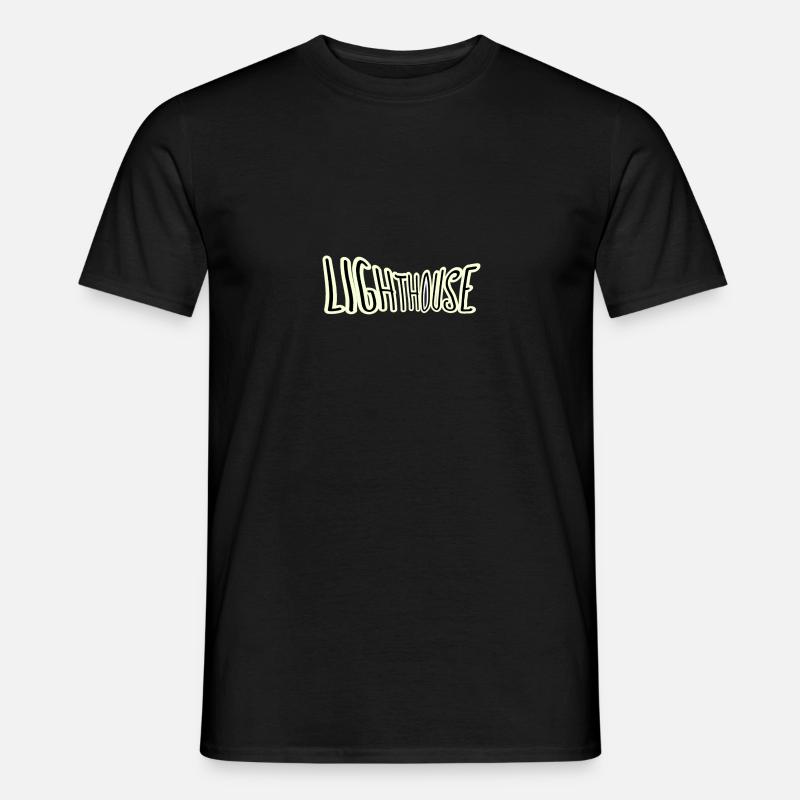 Leuchtturm 3 - Männer T-Shirt - Schwarz