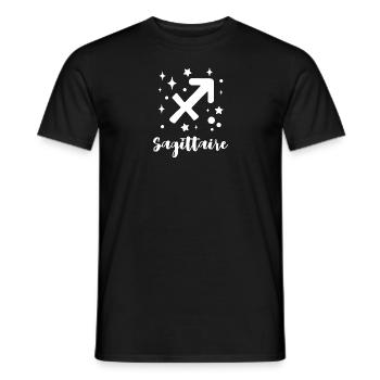 sagittaire - T-shirt homme - noir - Devant - AI Model Male 178 light (178cm)