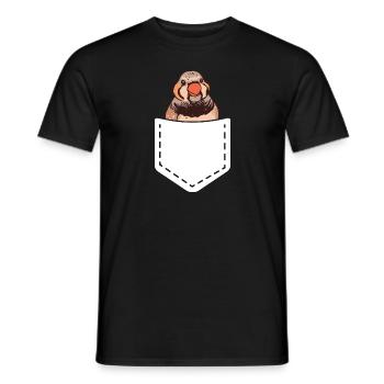 Zebra Finches Bird Zebra Finch - Men's T-Shirt - black - Front - AI Model Male 178 light (178cm)
