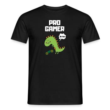 Pro Gamer gaming Lifestyle Hobby Geschenk Fun - Männer T-Shirt - Schwarz - Vorne - AI Model Male 178 light (178cm)