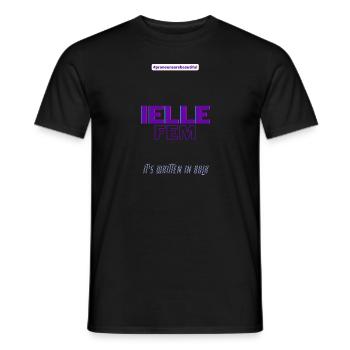 #pronounsarebeautiful ielle/fem - T-shirt homme - noir - Devant - AI Model Male 178 light (178cm)