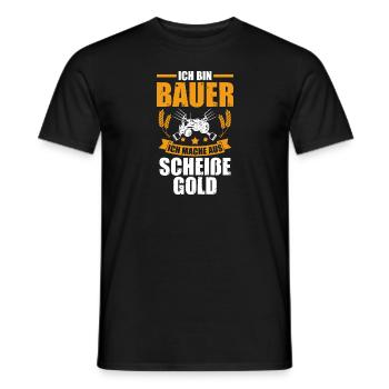 Landwirtschaft Landwirt Traktor Bauernhof Bauer - Männer T-Shirt - Schwarz - Vorne - AI Model Male 178 light (178cm)