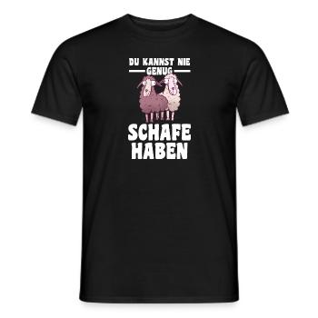 Schaf Schäfer Schäferei Bauer Landwirt Bauernhof S - Männer T-Shirt - Schwarz - Vorne - AI Model Male 178 light (178cm)