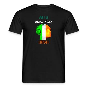 Amazingly Irish - Men's T-Shirt - black - Front - AI Model Male 178 light (178cm)