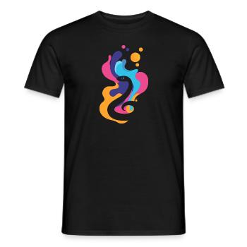 Tête de serpent Oeil de serpent - T-shirt homme - noir - Devant - AI Model Male 178 light (178cm)