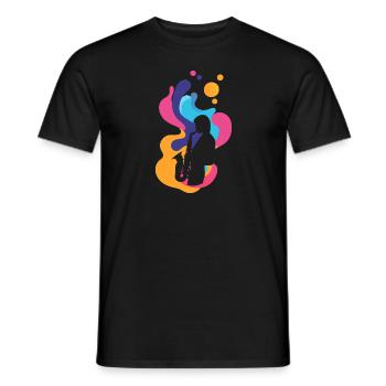 Wind Instrument Jazz Brass Band - Men's T-Shirt - black - Front - AI Model Male 178 light (178cm)