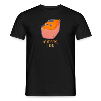 Ajustement parfait - T-shirt homme - noir - Devant - AI Model Male 178 light (178cm)