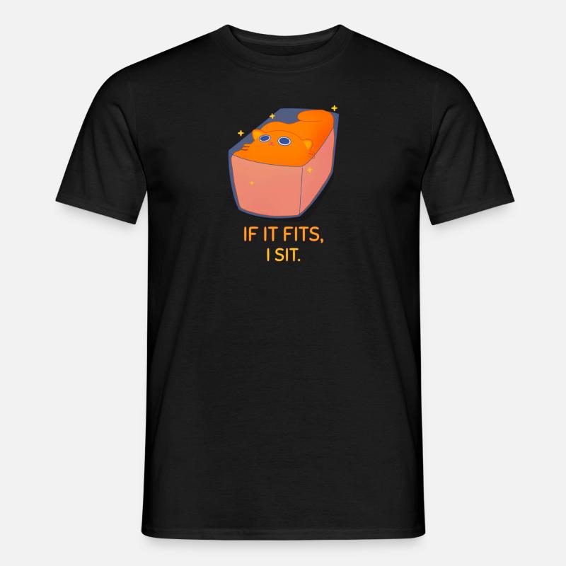 Purrfekte Passform - Männer T-Shirt - Schwarz