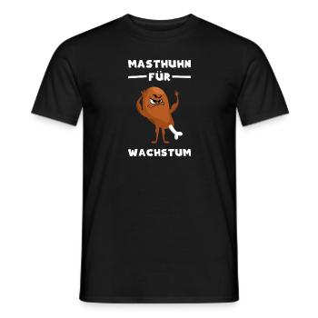 Masthuhn Für Wachstum Bodybuilding Geschenk - Männer T-Shirt - Schwarz - Vorne - AI Model Male 178 light (178cm)