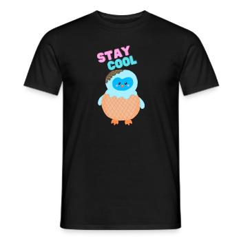 Restez au frais Glace Pingu - T-shirt homme - noir - Devant - AI Model Male 178 light (178cm)