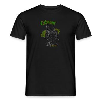 Calmont Klettersteig - Männer T-Shirt - Schwarz - Vorne - AI Model Male 178 light (178cm)
