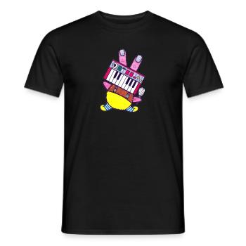 Keyboard Koch - Männer T-Shirt - Schwarz - Vorne - AI Model Male 178 light (178cm)