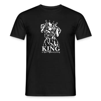 Rhodesian Ridgeback King Dog Saying Dogs - T-shirt homme - noir - Devant - AI Model Male 178 light (178cm)