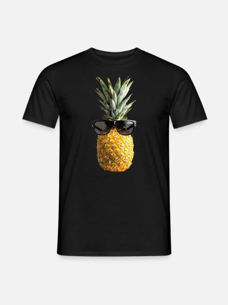 Pineapple Sunglasses - Men's T-Shirt - black