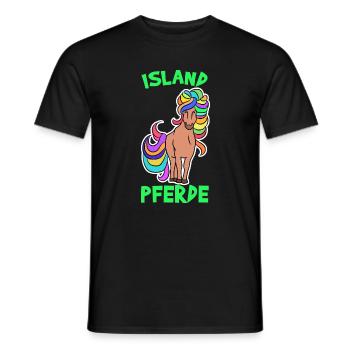 Horses Pony Icelandic Horses Icelandic Quote Horse Fan - Men's T-Shirt - black - Front - AI Model Male 178 light (178cm)