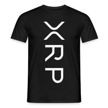Ripple XRP Logo - Männer T-Shirt - Schwarz - Vorne - AI Model Male 178 light (178cm)
