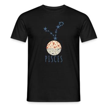 La constellation des Poissons - T-shirt homme - noir - Devant - AI Model Male 178 light (178cm)