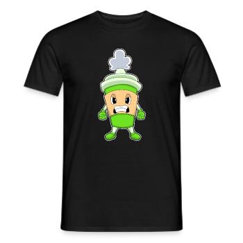 Coffee to go Becher - Männer T-Shirt - Schwarz - Vorne - AI Model Male 178 light (178cm)