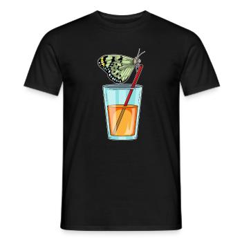 Schmetterling Saft - Männer T-Shirt - Schwarz - Vorne - AI Model Male 178 light (178cm)