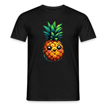 Ananas - T-shirt homme - noir - Devant - AI Model Male 178 light (178cm)