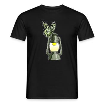 Lanterne Papillon - T-shirt homme - noir - Devant - AI Model Male 178 light (178cm)