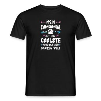 Dicton de chien chihuahua - T-shirt homme - noir - Devant - AI Model Male 178 light (178cm)