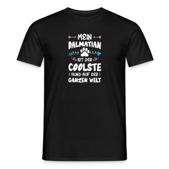 Dalmatian Dog Saying - Men's T-Shirt - black - Front - AI Model Male 178 light (178cm)
