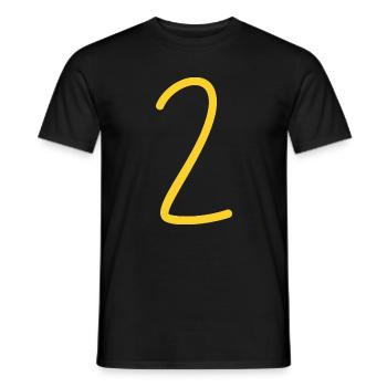 2 - Men's T-Shirt - black - Front - AI Model Male 178 light (178cm)